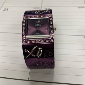 Purple, jewelry watch, needs a new battery